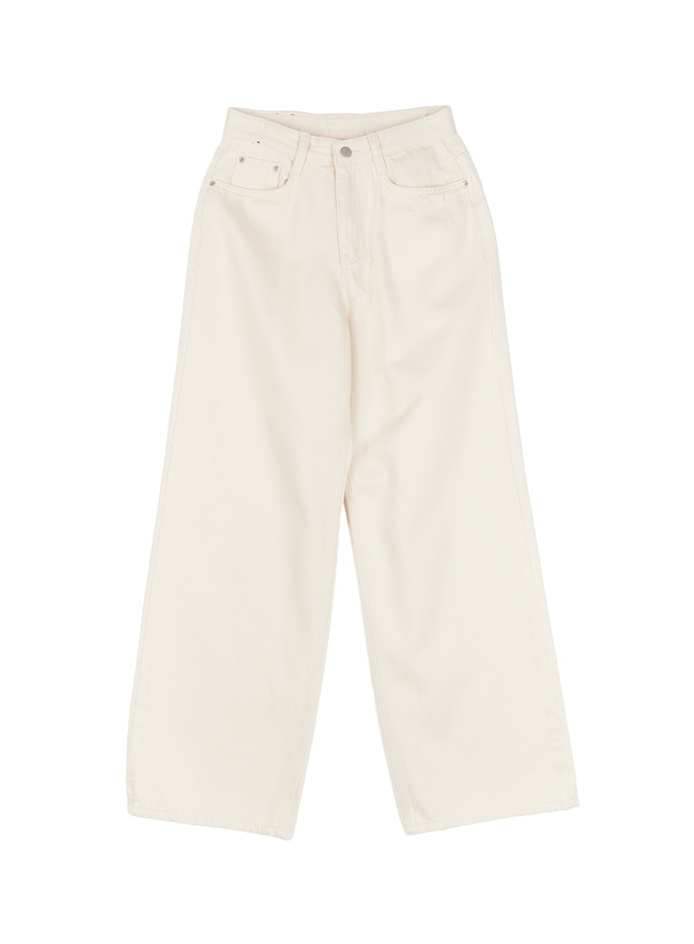 essential-cotton-wide-leg-pants-cy526 / Light beige