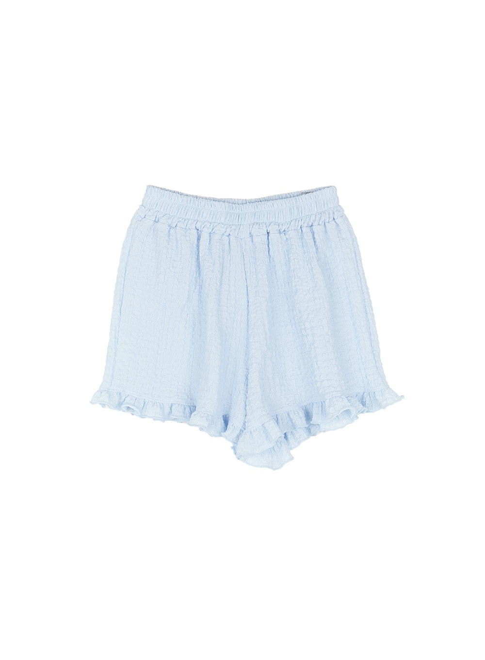 frill-loose-fit-shorts-cu505 / Light blue