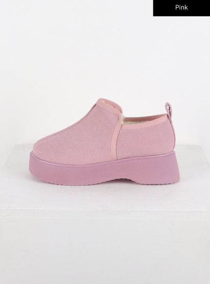 suede-platform-loafers-cd318 / Pink