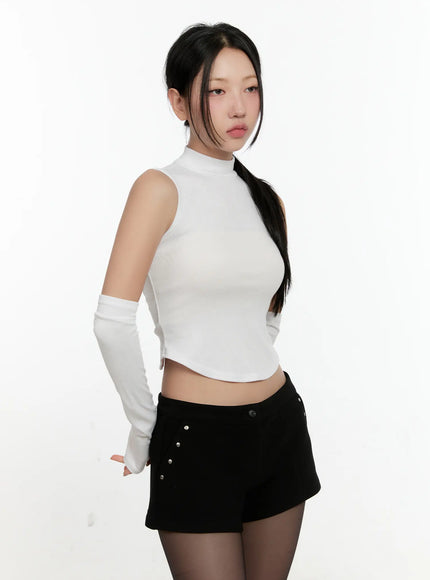 sleeveless-knit-set-with-arm-warmers-cn506 / White