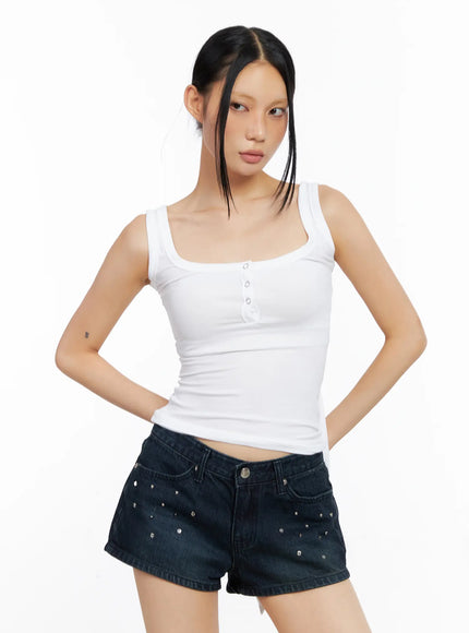 back-tie-ribbon-tank-top-cl530 / White