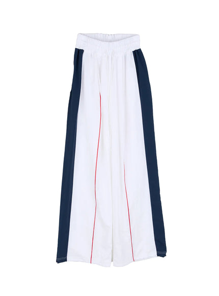 Contrast Stripe Nylon Track pants CS505