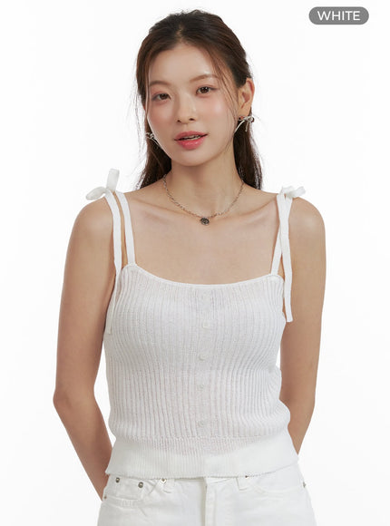 strap-sleeveless-top-ou413 / White