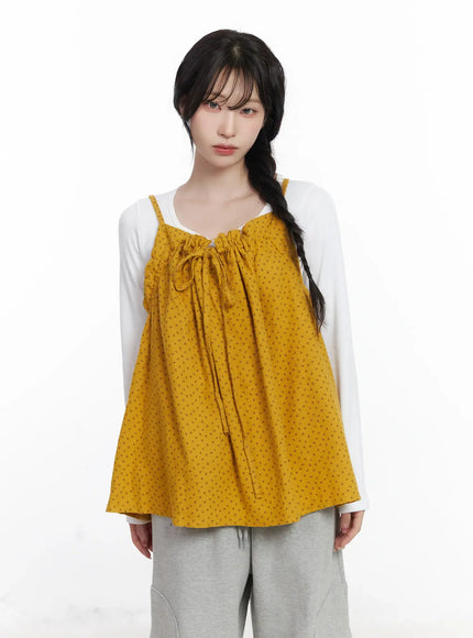floral-cami-top-cj527 / Yellow