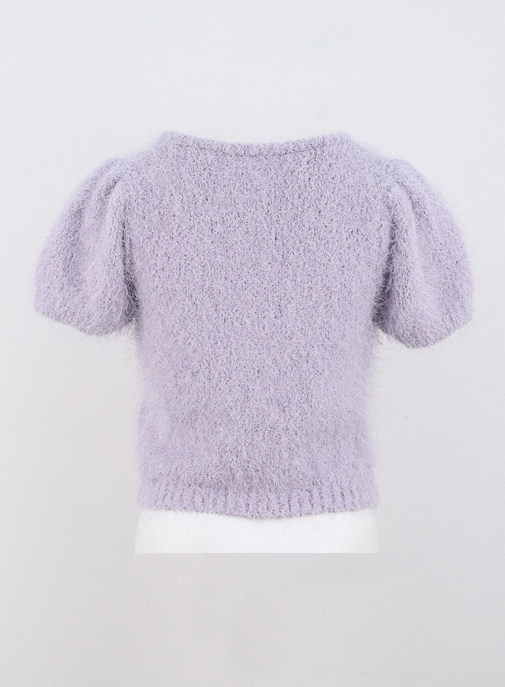 Short sleeve hot sale fuzzy sweater