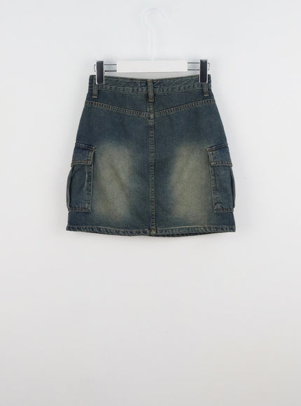 mini-cargo-denim-skirt-cl318