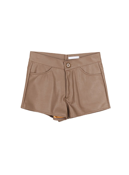 Urban Faux-Leather Shorts CM506