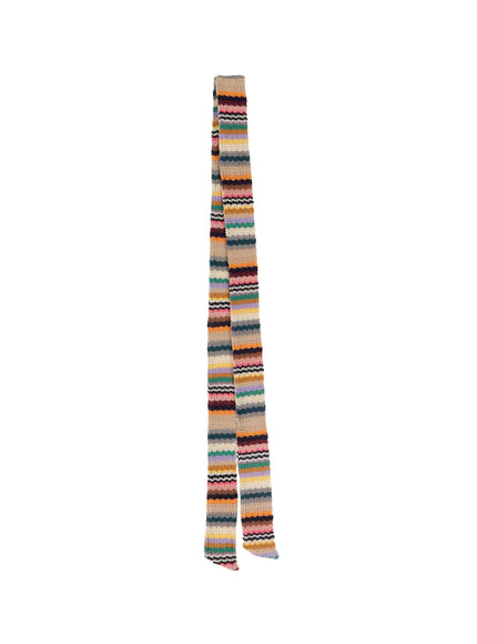 multicolor-knit-scarf-co507 / Beige