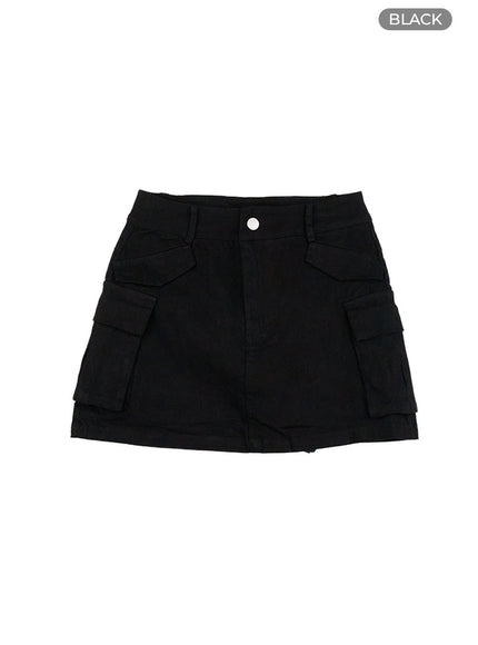 cargo-mini-skirt-cl426 / Black