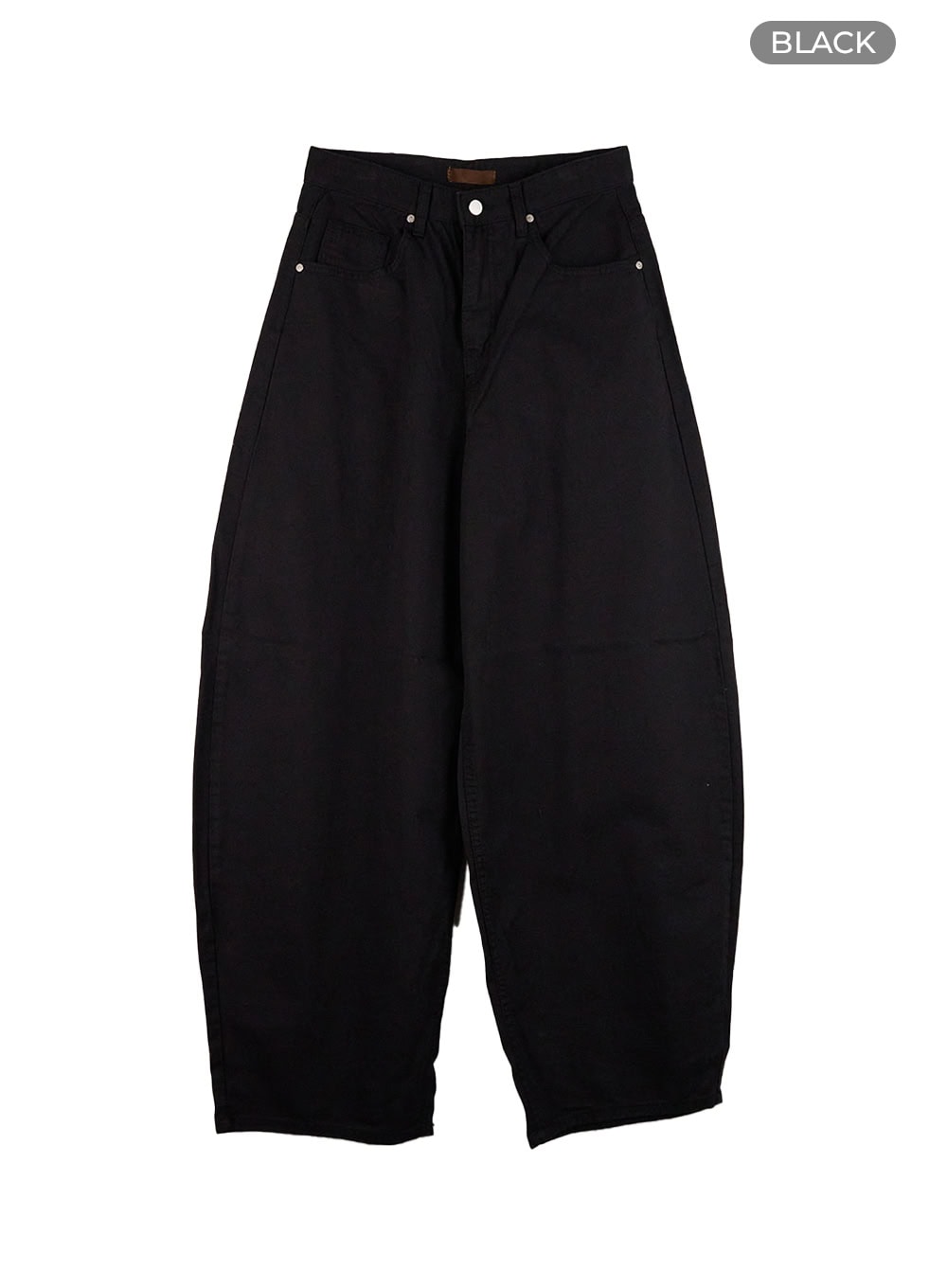comfy-oversized-cotton-pants-cs420 / Black