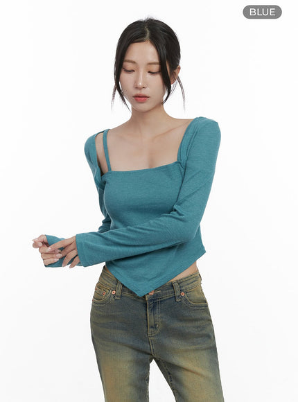 sleek-fit-long-sleeve-bolero-cs430 / Blue