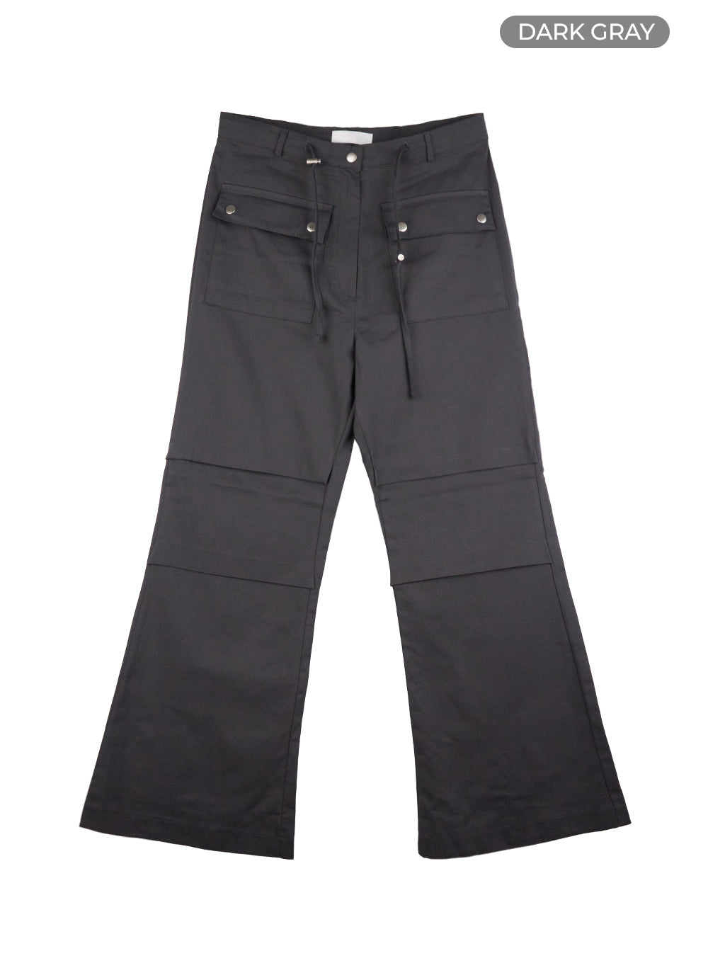 string-boot-cut-parachuate-pants-cs430 / Dark gray