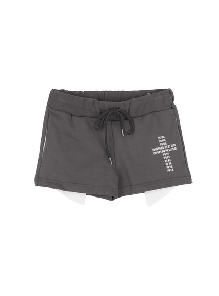 studded-cross-pocket-shorts-cf513 / Gray