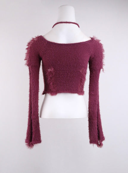 fuzzy-ripped-crop-sweater-cj419