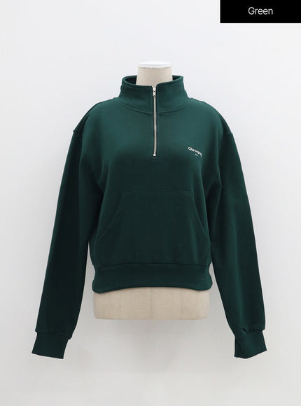 Cropped Half Zip-Up OF313
