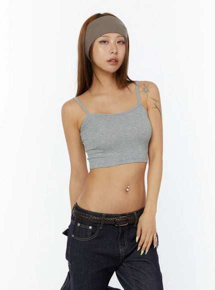 basic-cropped-sleeveless-top-cy520 / Gray