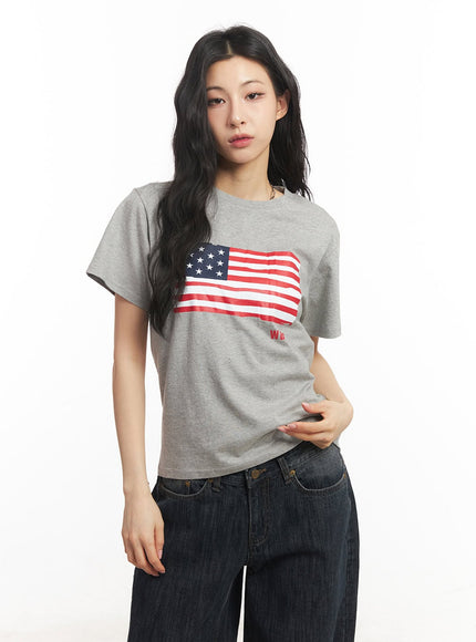star-flag-graphic-top-ca503 / Gray