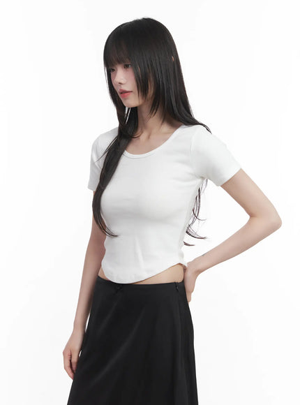 basic-u-neck-crop-tee-cu520 / White