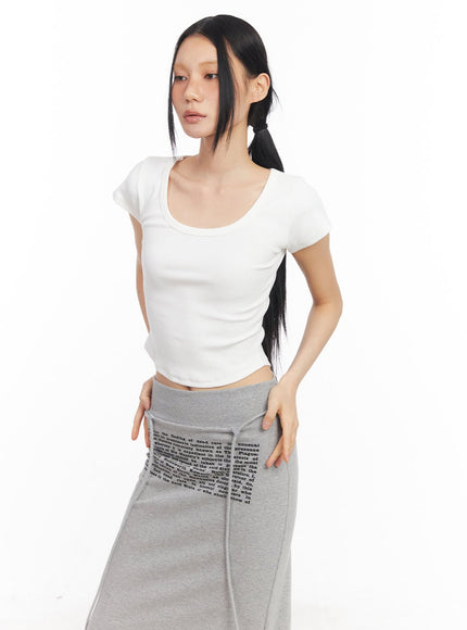 essential-u-neck-crop-tee-cy528 / White