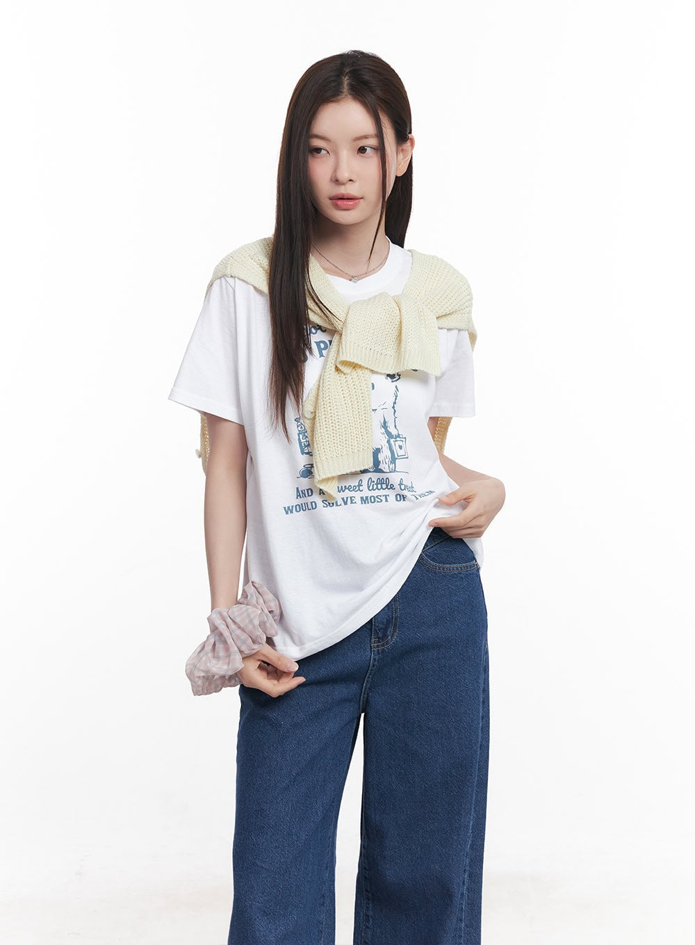 buttoned-knit-crop-vest-top-cy515 / Light beige