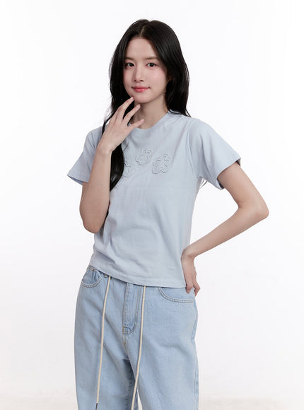 Flower Patch Crop Tee CM526