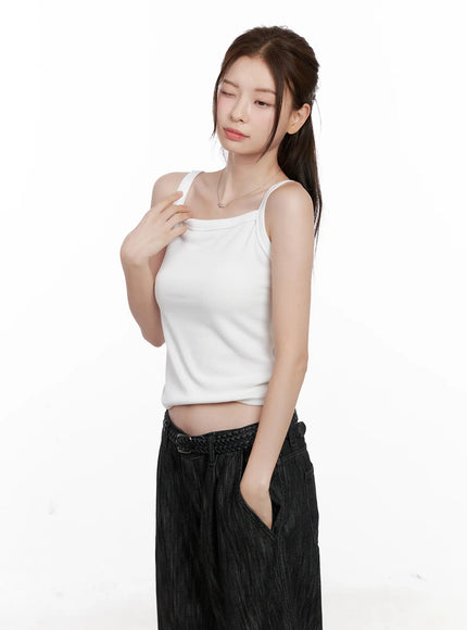 Ribbed Sleeveless Top CL523