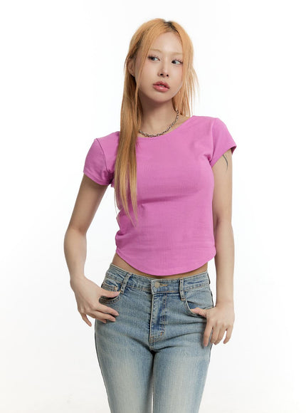 essential-backless-crop-top-cy501 / Pink