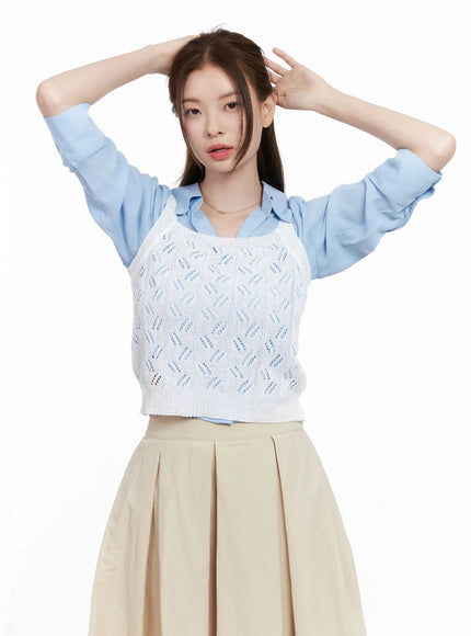 Sleeveless Knit Tank Top CL524