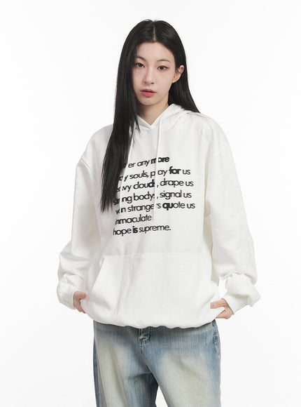 Graphic Oversized Hoodie CF514