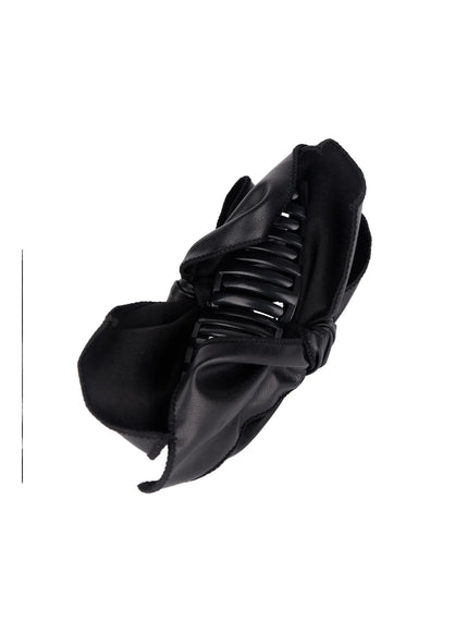 eco-leather-bow-claw-clip-f502