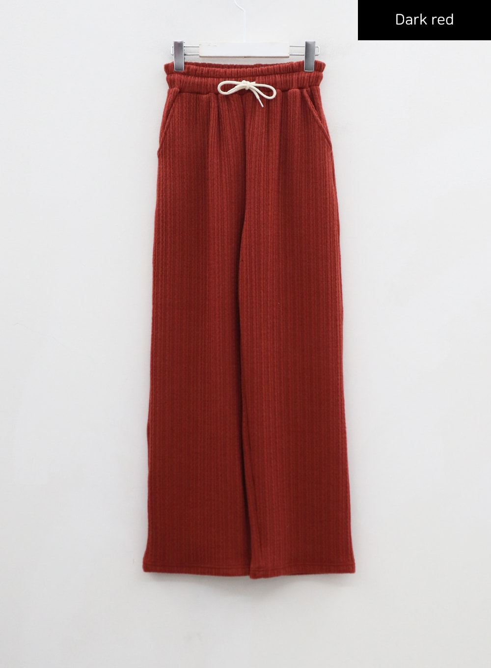 Elastic Wide Knit Pants CN14