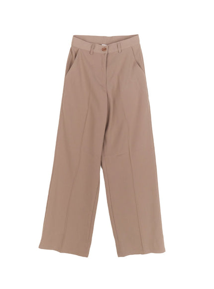 relaxed-fit-slacks-cf527 / Beige