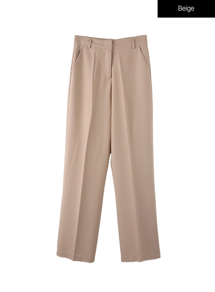 basic-tailored-pants-of415 / Beige