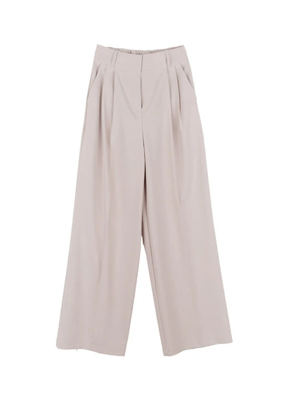 essential-straight-leg-trousers / Beige