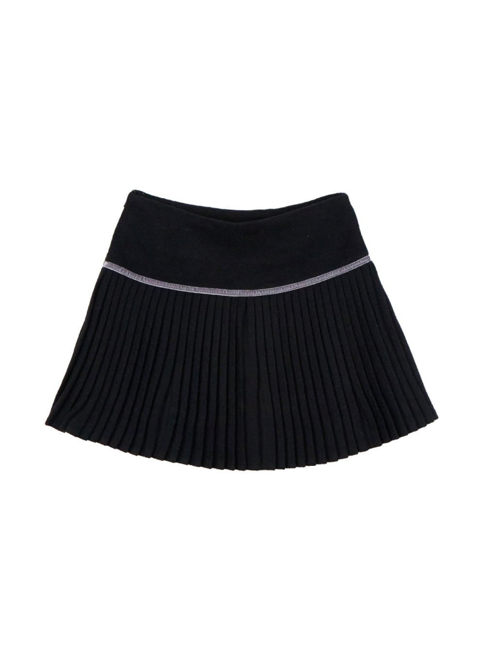 pleated-check-print-mini-skirt-on429 / Black