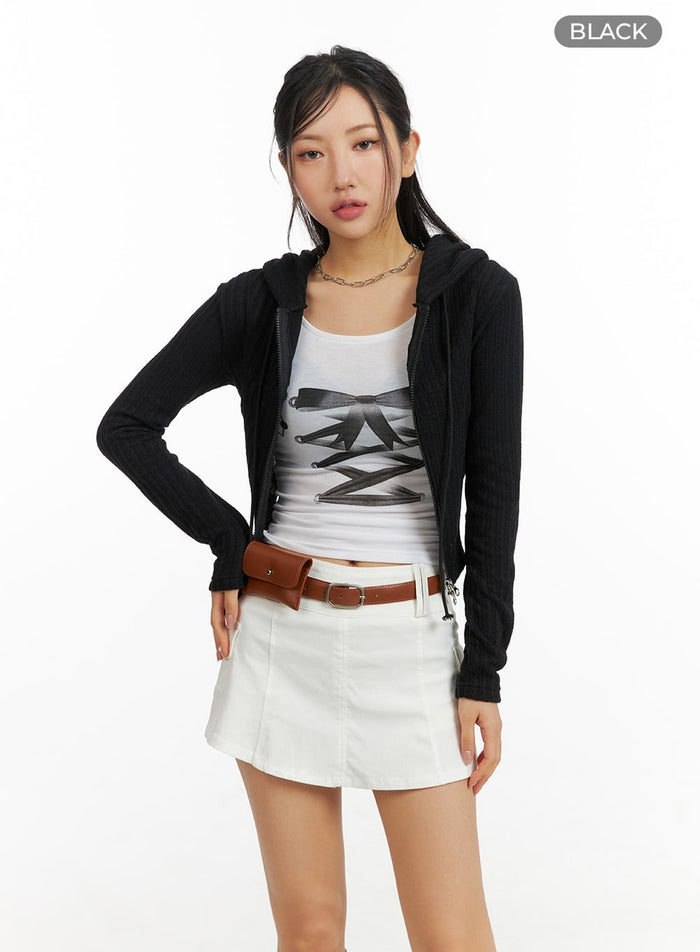 two-way-zipper-jacket-cm412 / Black