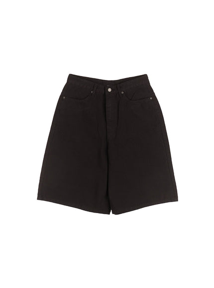 Wide-Fit Cotton Bermuda Shorts CM517