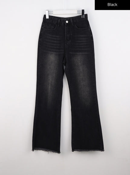 straight-leg-jeans-cs327 / Black
