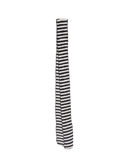 striped-scarf-cj527 / Black