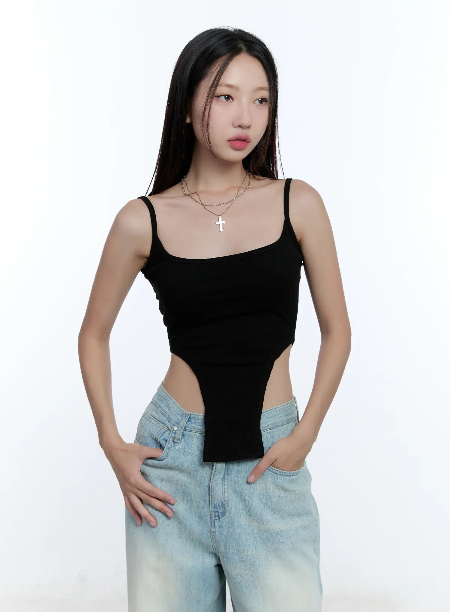 cami-bodysuit-top-cu526 / Black