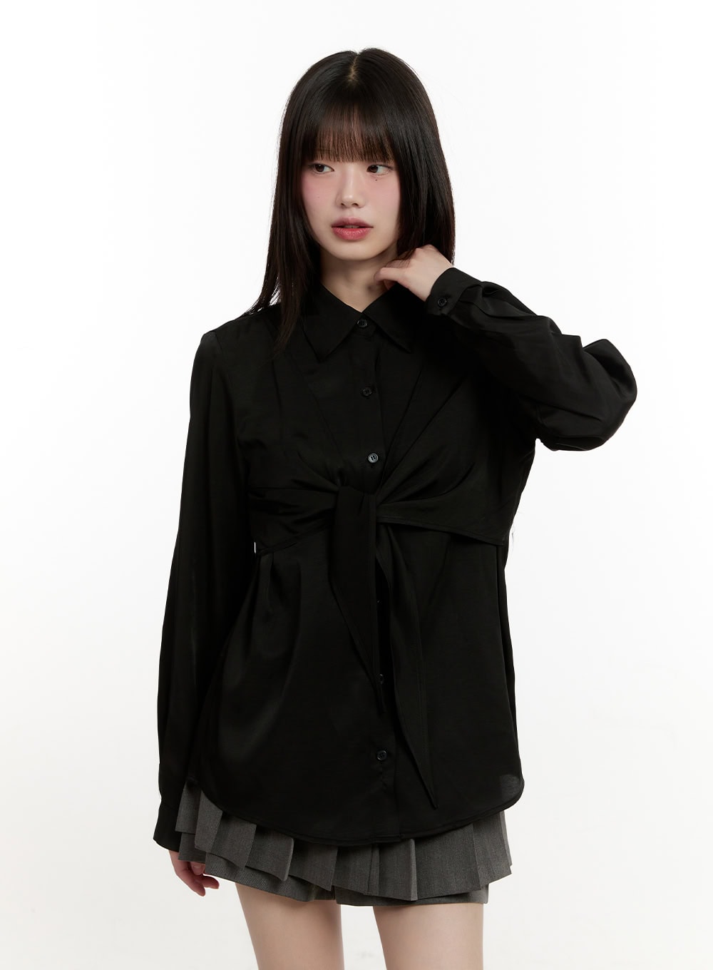 Wrap Collared Blouse Shirt CM513