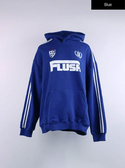 oversized-flush-unisex-hoodie-cj429 / Blue