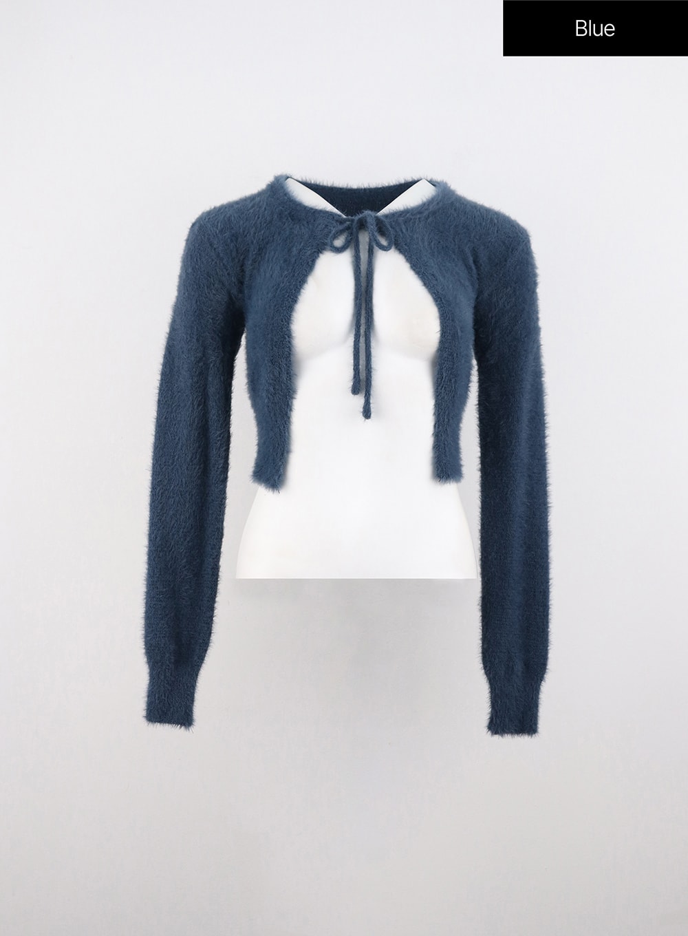 boucle-ribbon-tie-bolero-oo316 / Blue