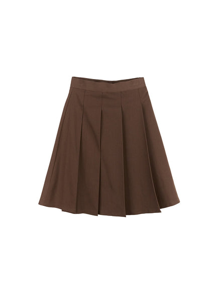 Classic Pleated Midi Skirt CF512