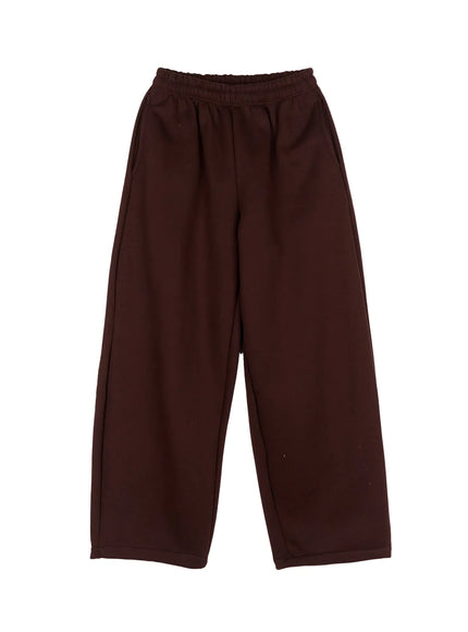 cozy-fleece-wide-leg-sweatpants-cd530 / Brown