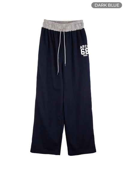 multi-color-wide-fit-sweatpants-co402 / Dark blue