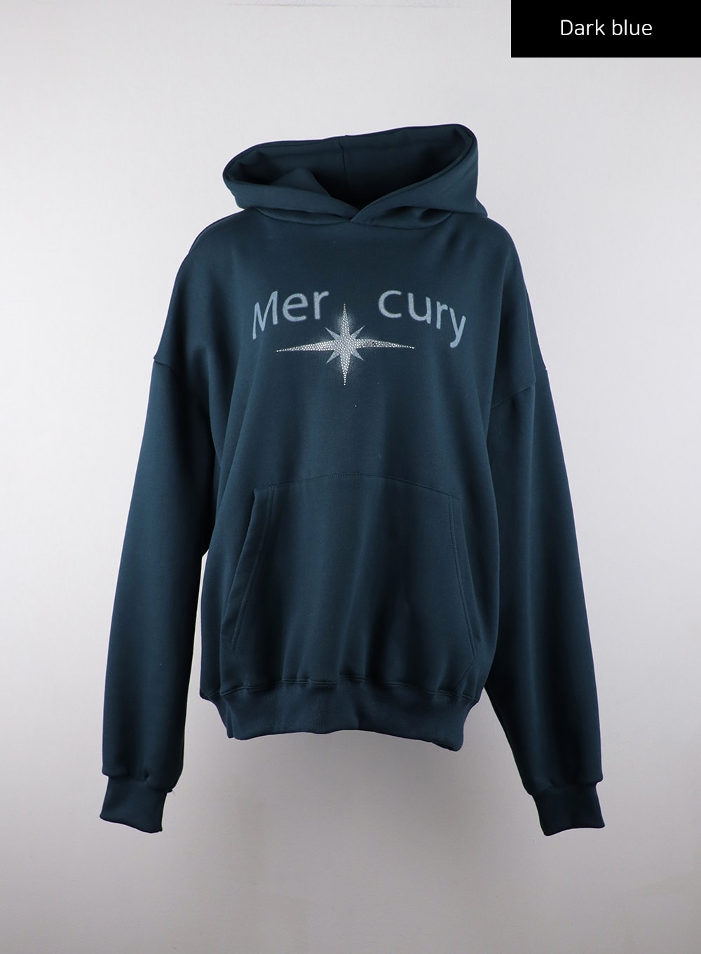 graphic-lettering-hooded-sweatshirt-cd312 / Dark blue