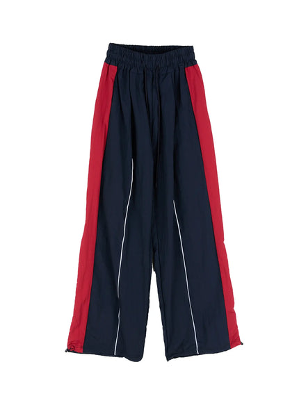 Contrast Stripe Nylon Track pants CS505