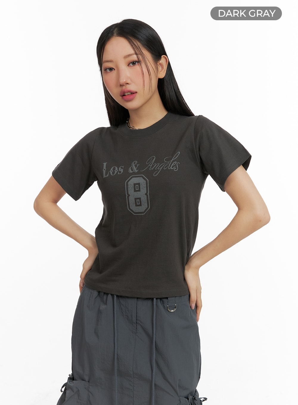 lettering-graphic-top-cm422 / Dark gray