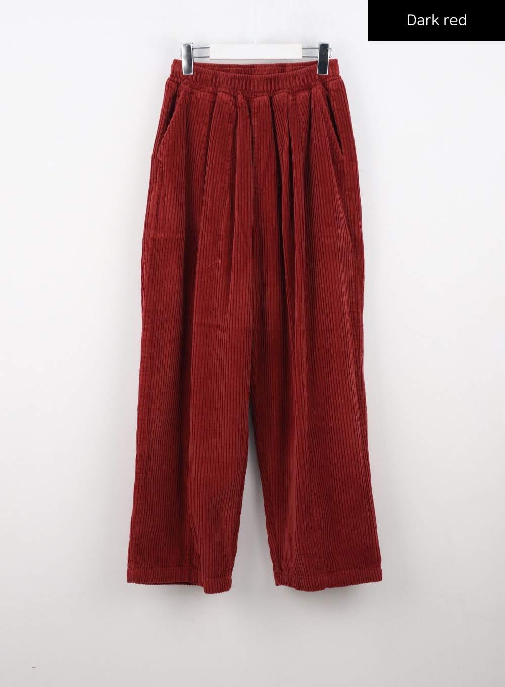 wide-leg-corduroy-sweatpants-cn303 / Dark red